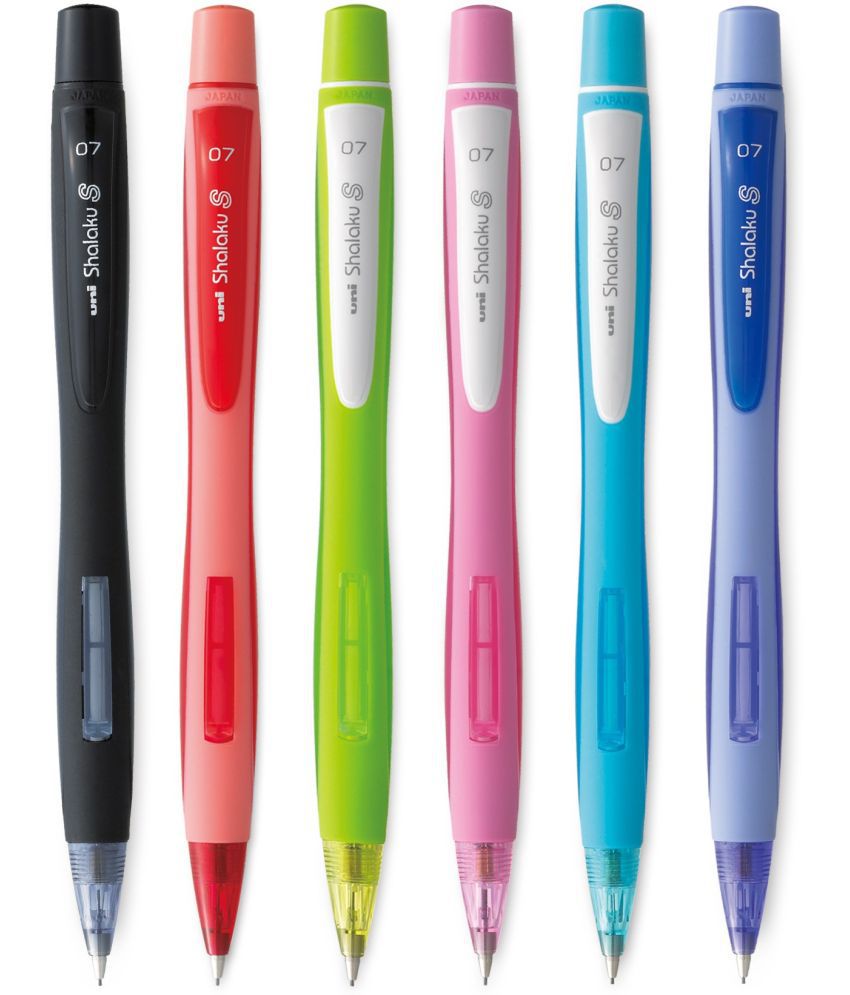     			Uni-Ball Shalaku M7-228 Mechanical Pencil (Body Color, Pack Of 6) Pencil (Multicolor)