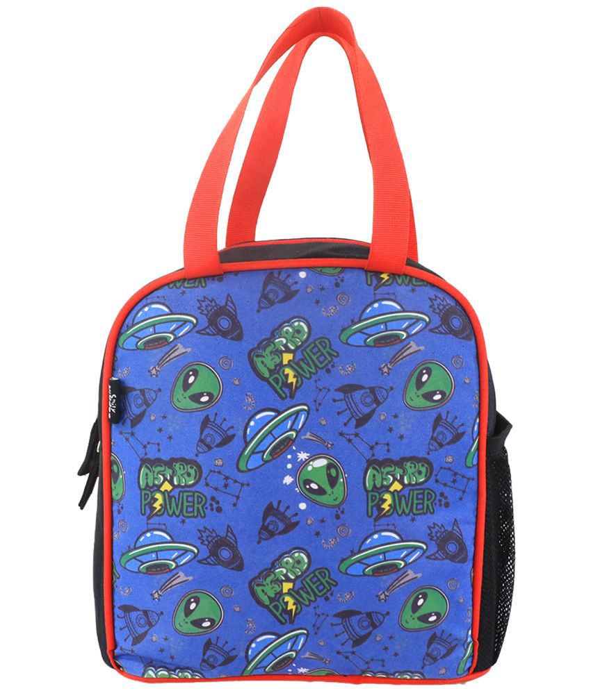     			joy lunch bag- Alien theme - Blue