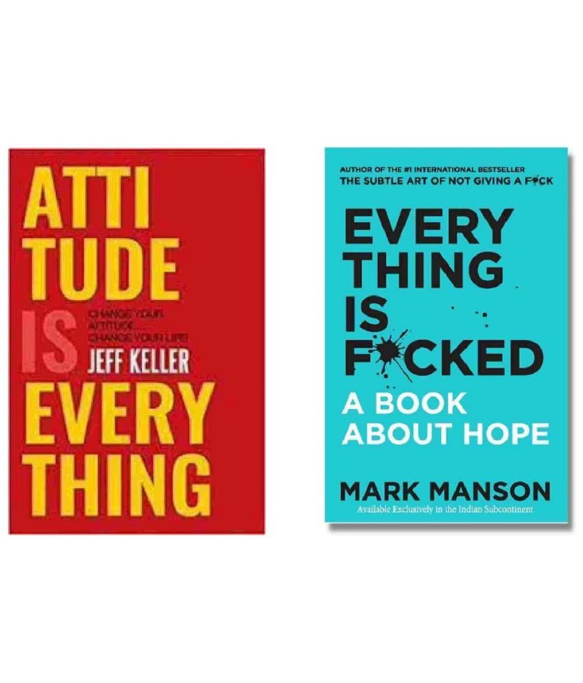     			( Combo Of 2 Pack ) Attitude Is Everything & Everything is Fcked A Book About Hope - Paperback , English , Book - By Robert T Kiyosaki , Leil Lowndes