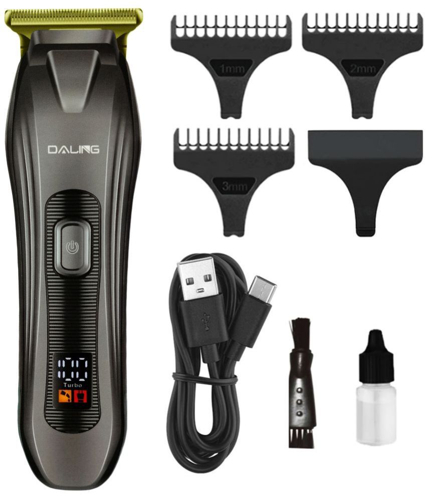     			Daling - LED DISPLAY Black Cordless Beard Trimmer With 60 Runtime