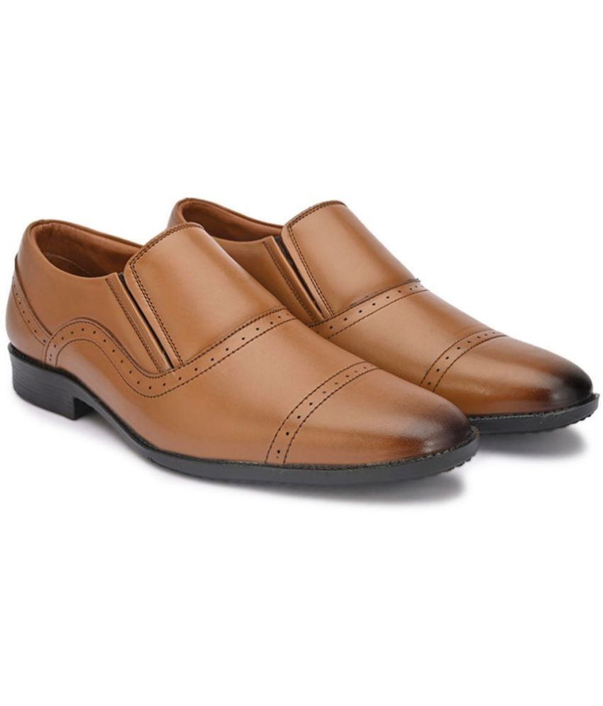     			Fashion Victim - Brown Men's Slip On Formal Shoes