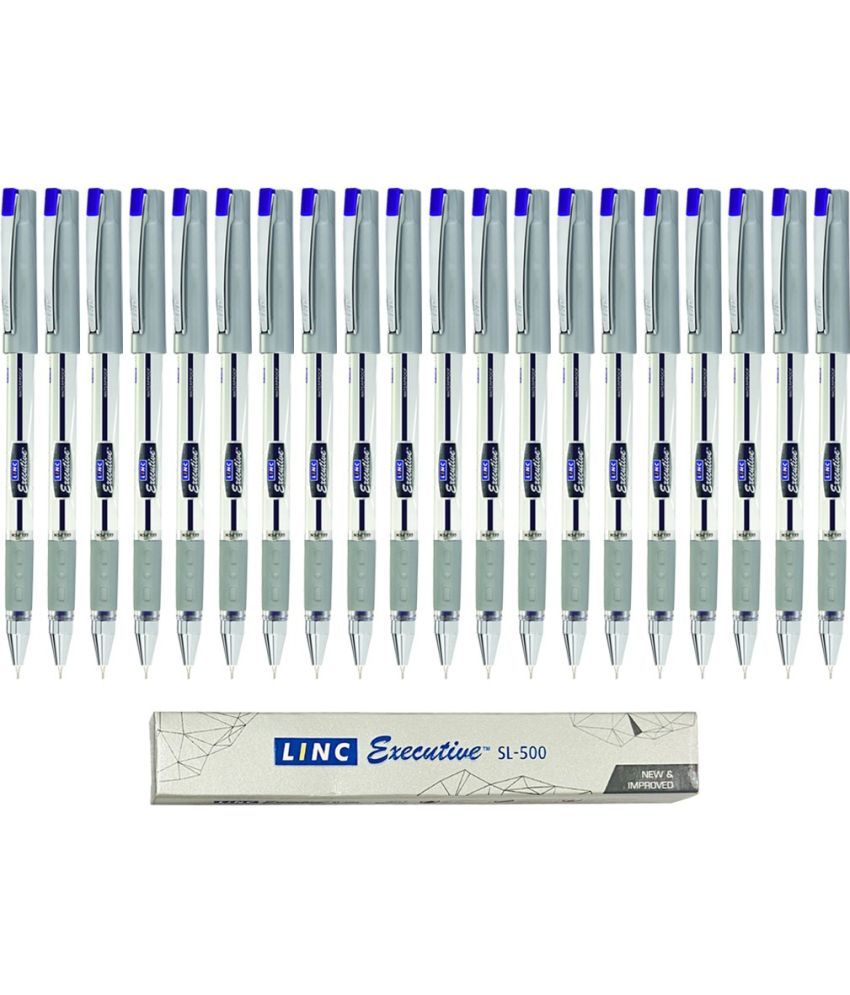     			LINC Executive SL-500 Gel Pen | 0.55mm Tip | Blue | Pack of 20