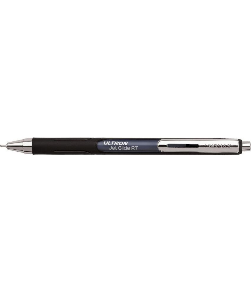     			UNOMAX Ultron Jet Glide Retractable(Pen Box) Ball Pen (Pack of 10, Black)