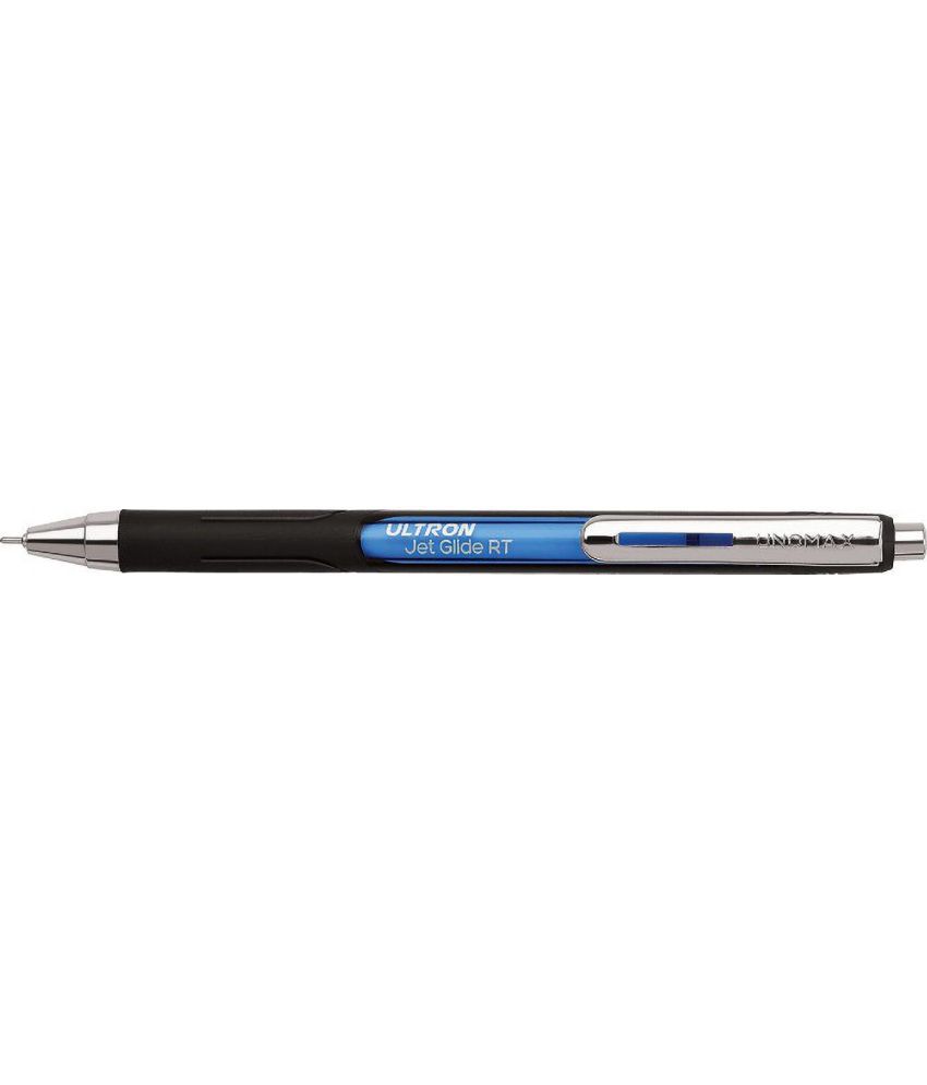     			UNOMAX Ultron Jet Glide Retractable(Pen Box) Ball Pen (Pack of 10, Blue)