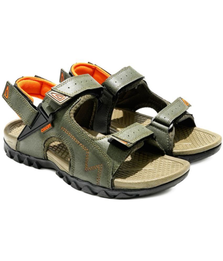     			ASIAN - Green Men's Floater Sandals
