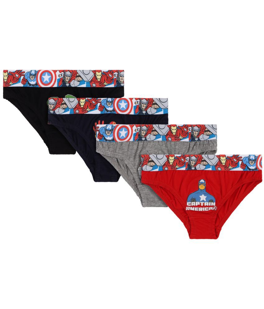     			AVENGERS BOYS BRIEF SOLID ASSORTED Pack Of 4