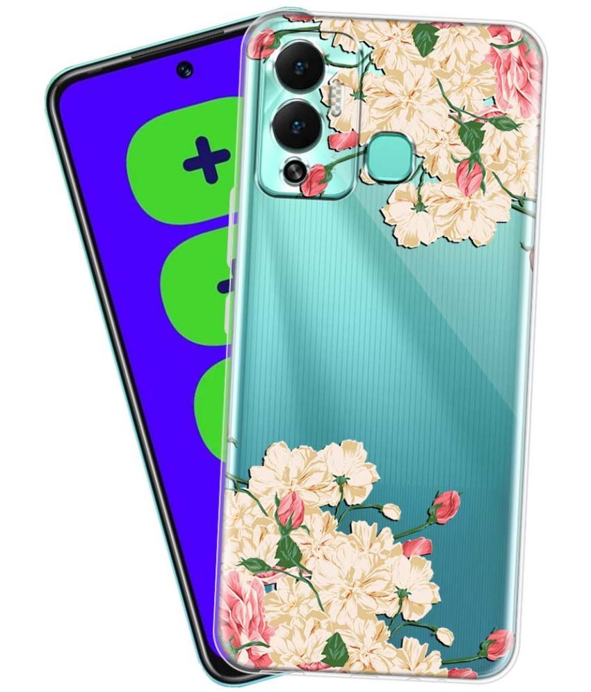     			Fashionury - Multicolor Printed Back Cover Silicon Compatible For Infinix Hot 12 Play ( Pack of 1 )