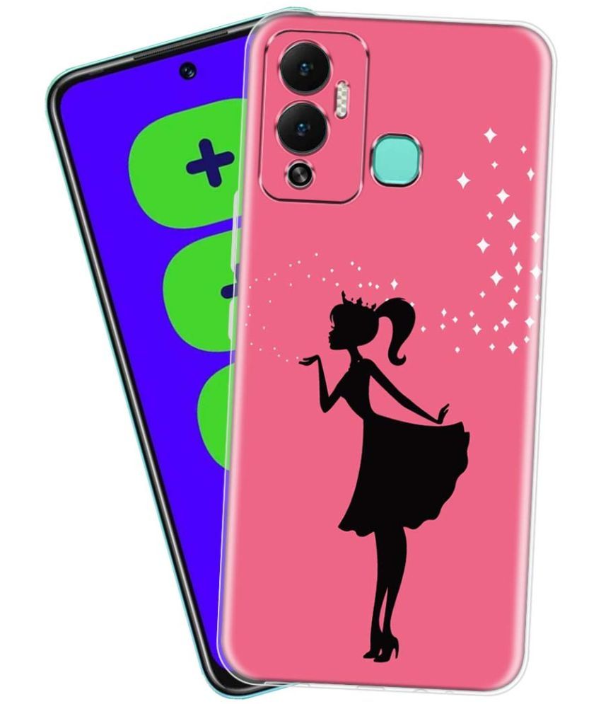     			Fashionury - Multicolor Printed Back Cover Silicon Compatible For Infinix Hot 12 Play ( Pack of 1 )