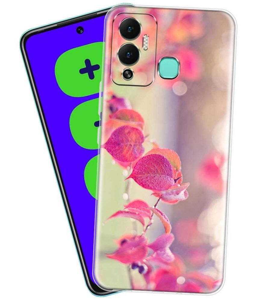     			Fashionury - Multicolor Printed Back Cover Silicon Compatible For Infinix Hot 12 Play ( Pack of 1 )