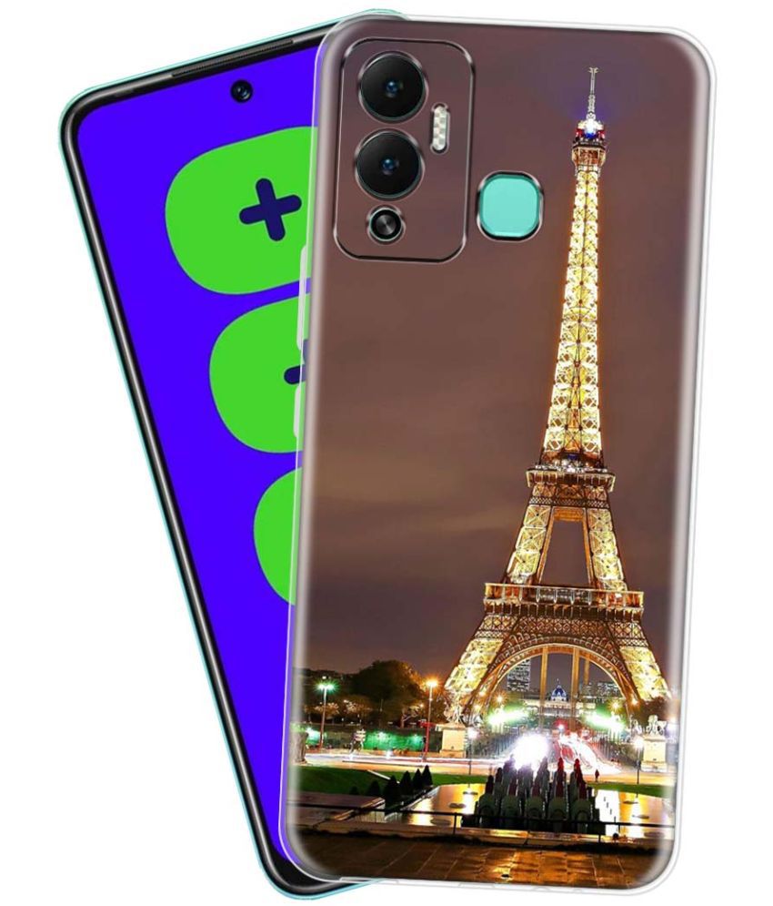     			Fashionury - Multicolor Printed Back Cover Silicon Compatible For Infinix Hot 12 Play ( Pack of 1 )