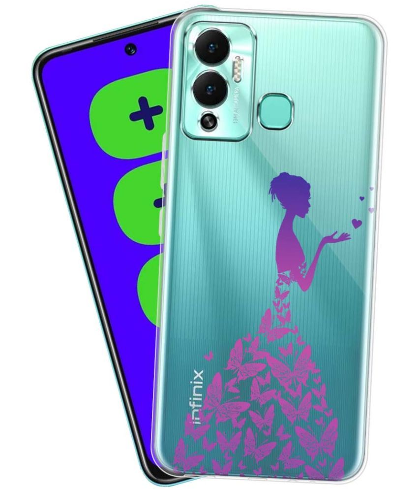     			Fashionury - Multicolor Printed Back Cover Silicon Compatible For Infinix Hot 12 Play ( Pack of 1 )