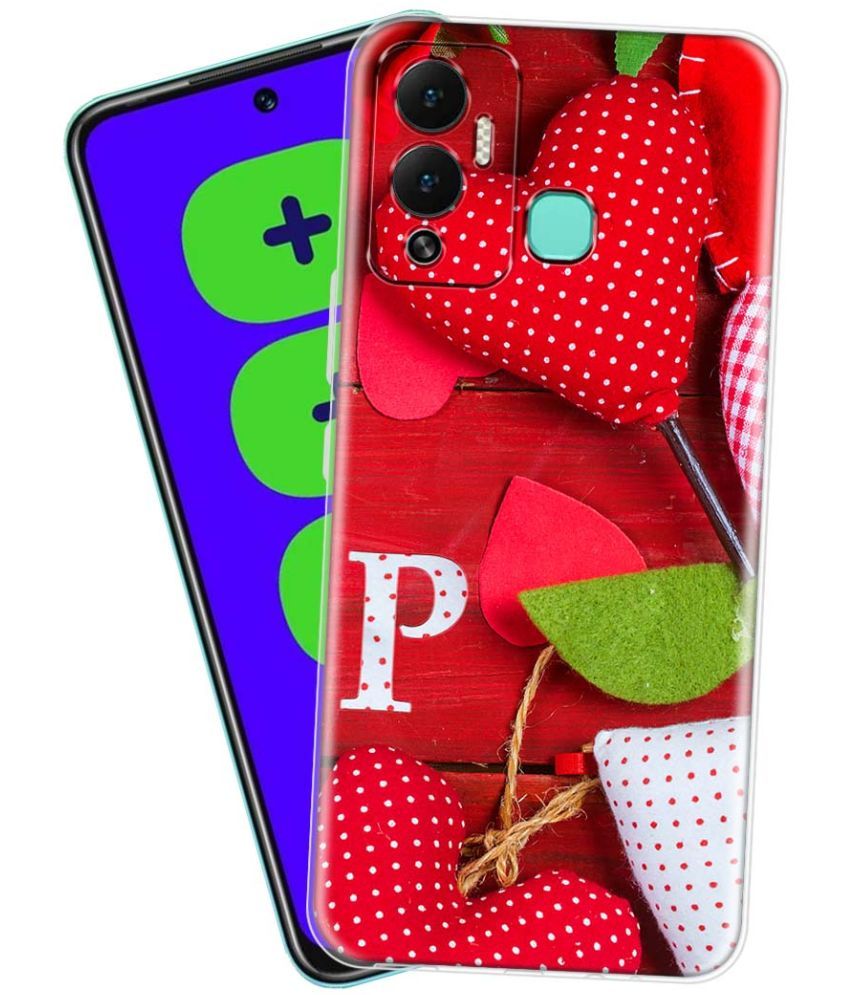     			Fashionury - Multicolor Printed Back Cover Silicon Compatible For Infinix Hot 12 Play ( Pack of 1 )