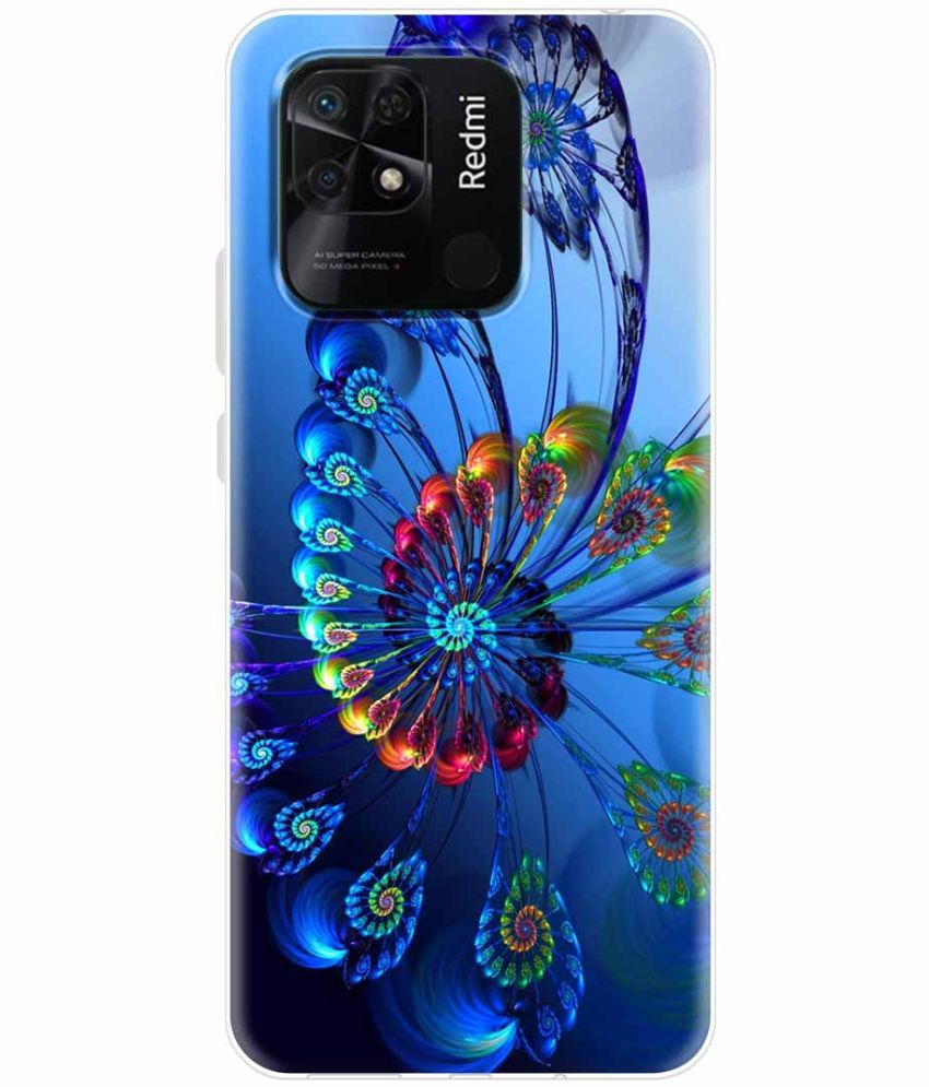     			Fashionury - Multicolor Printed Back Cover Silicon Compatible For Xiaomi Redmi 10 ( Pack of 1 )