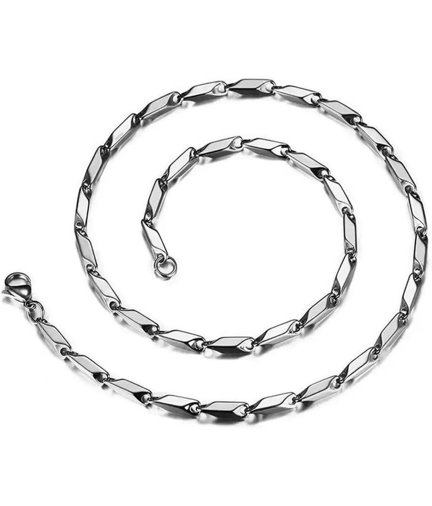     			HEER COLLECTION - Silver Plated Chain ( Pack of 1 )