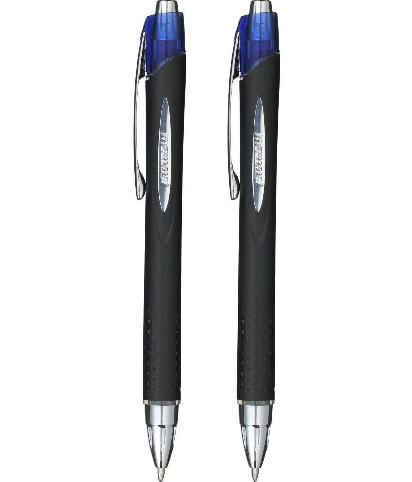     			uni-ball Jetstream SXN210 1.0mm Blue Roller Ball Pen (Pack of 2, Blue)