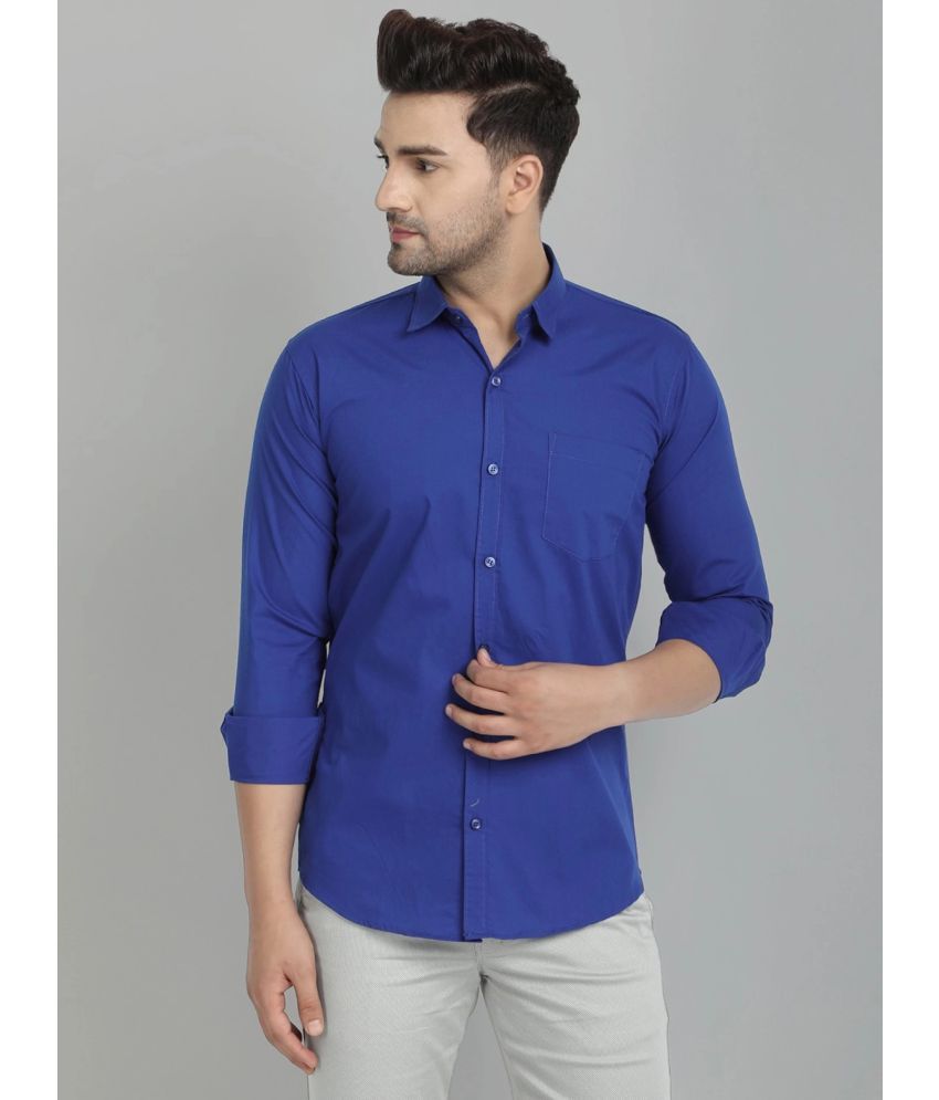     			VERTUSY - Blue 100% Cotton Regular Fit Men's Casual Shirt ( Pack of 1 )