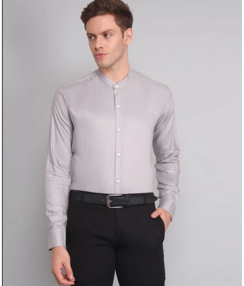 trybuy - Silver 100% Cotton Regular Fit Men's Casual Shirt ( Pack of 1 )