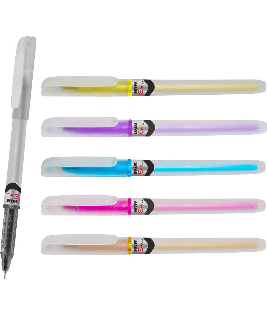     			WIN Eee Gel |Pack of 60 Gel Pens(30Blue Ink & 30Black Ink)|Dark Gel Pen Ink for Smudge Proof Writing|Students for Exams|0.6mm Tip|Gel Pens Set | Pens for Writing | Gel Pens Combo for Students
