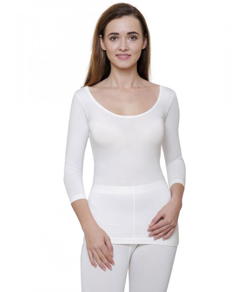     			Bodycare Cotton Thermal Tops - Off White Pack of 1
