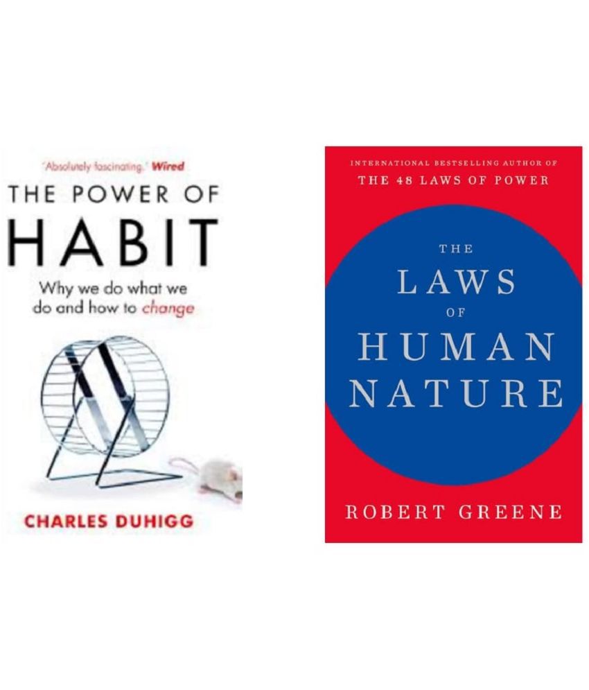     			( Combo Of 2 Pack ) Power Of Habit The: Why We Do What We Do & The Laws of Human Nature English Paperback Book By ( Charles Duhigg , Robert Green )