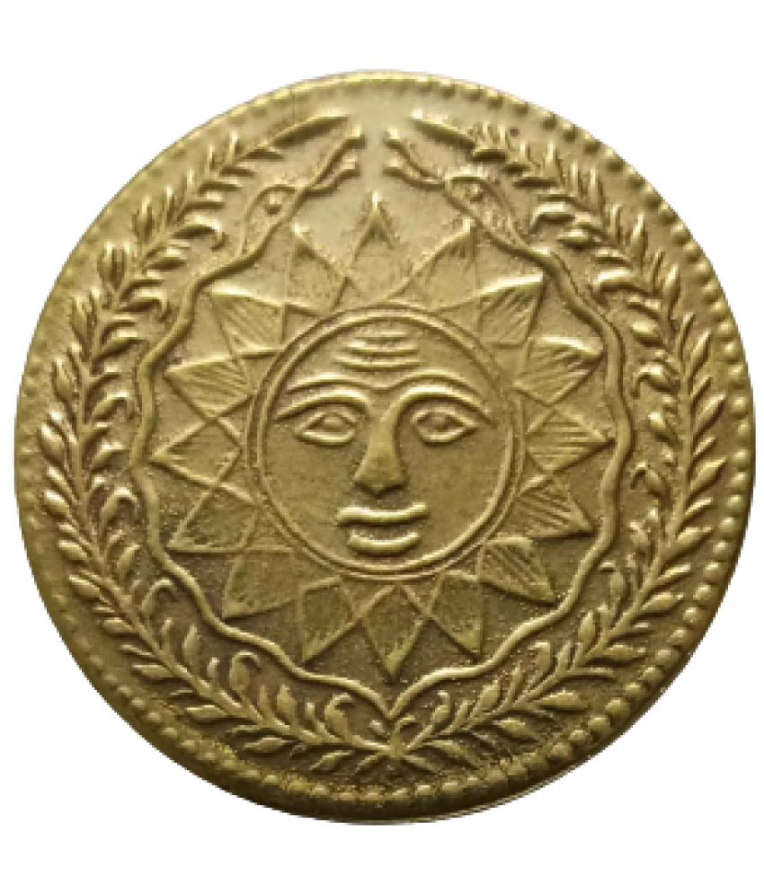     			Hop n Shop - Gwalior Sunface 24kt Gold Plated UNC 1 Numismatic Coins
