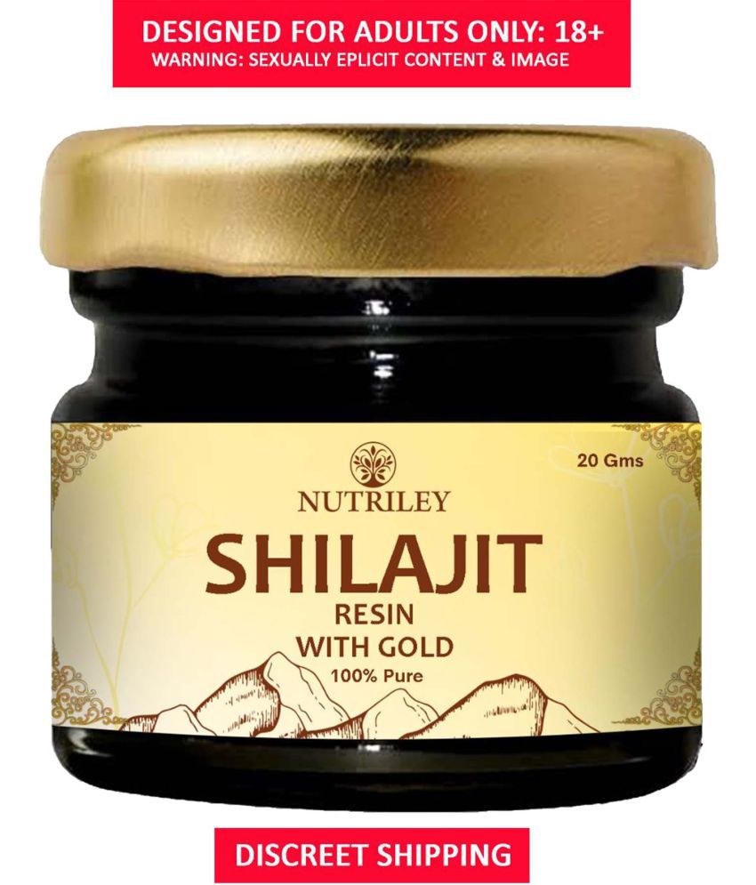     			Nutriley Shilajeet Gold Resin Improves Performance, Strength & Stamina, Improves Vigour & Vitalilty, Natural Antioxidant & Anti-inflammatory, Improves Immunity and Memory Enhancer, Natural Energy Enhancer