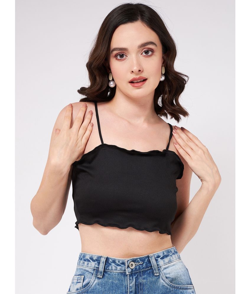     			Zima Leto - Black Polyester Women's Crop Top ( Pack of 1 )