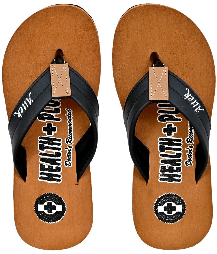     			Altek - Tan Men's Thong Flip Flop