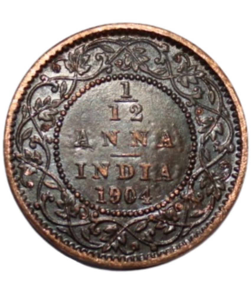     			PRIDE INDIA - 1/12 Anna (1904) Edward VII British India Collectible Old and Rare 1 Coin Numismatic Coins