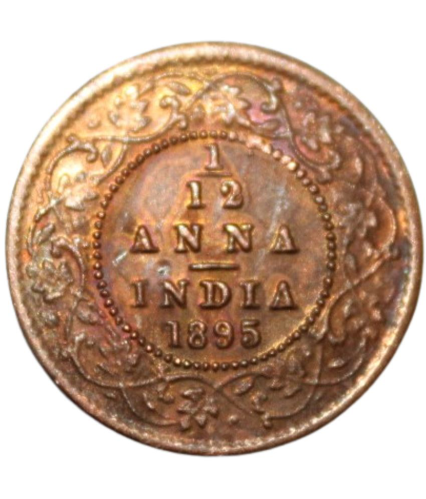     			PRIDE INDIA - 1/12 Anna (1895) Victoria Empress British India Collectible Old and Rare 1 Coin Numismatic Coins