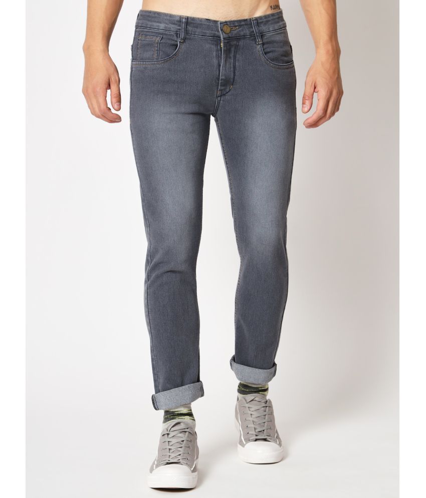 RAGZO - Grey Denim Slim Fit Men's Jeans ( Pack of 1 )