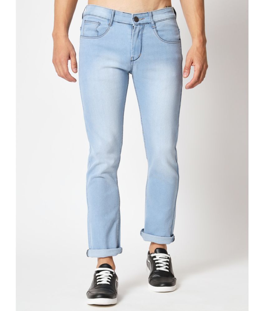     			RAGZO - Light Blue Denim Slim Fit Men's Jeans ( Pack of 1 )