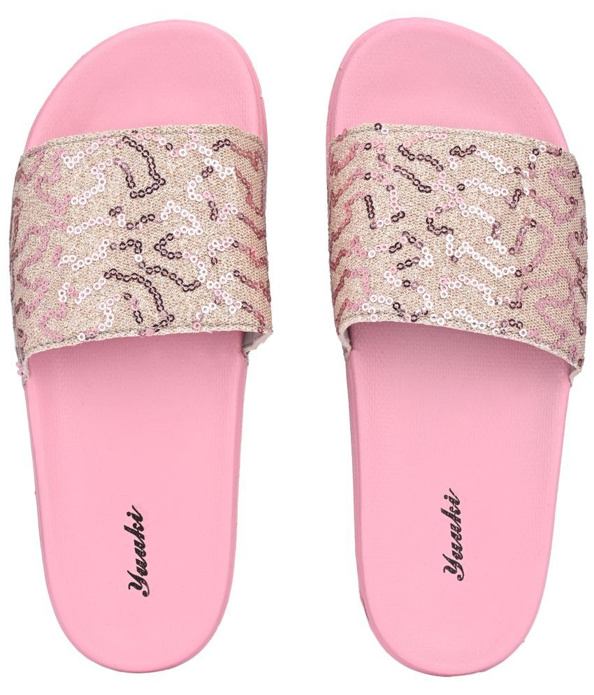     			YUUKI - Pink Women's Slide Flip Flop
