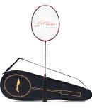 Li-Ning Super Series 900 Strung Badminton Racket with Free Full Cover (84 Grams, Red/Grey), Carbon Fibre