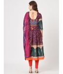 Pannkh - Multicoloured Rayon Women's Anarkali Kurti ( Pack of 1 )