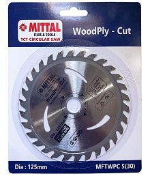 MITTAL 5"/125MM 30 Teeth TCT CIRCULAR SAW BLADE FOR WOOD CUTTING PREMIUM QUALITY Best For Wood, PLY Wood,MDF &amp; Solid Wood. Wood Cutter