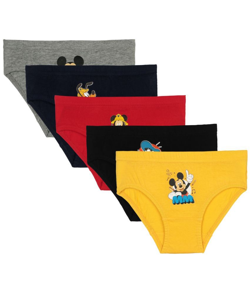     			BODYCARE MICKEY & FRIENDS BOYS BRIEF SOLID ASSORTED Pack Of 5