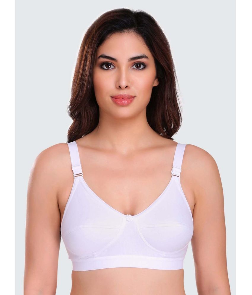     			Eve's Beauty Cotton Blend Non Padded Women's Everyday Bra ( White )