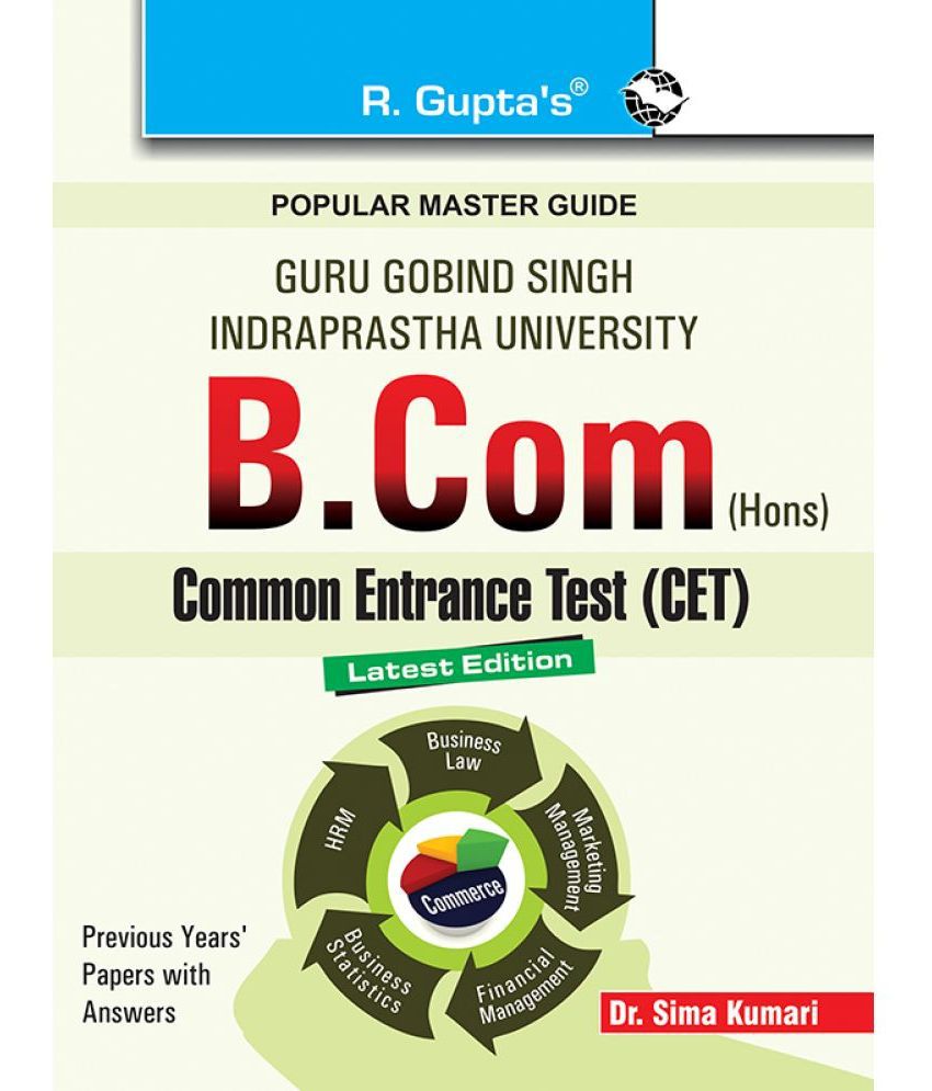     			GGSIPU: B.Com (Hons.) Common Entrance Test Guide