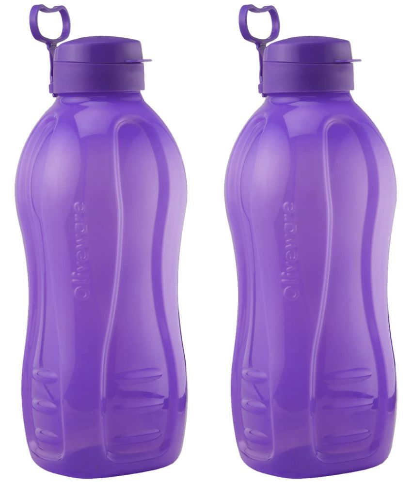     			Oliveware Purple Water Bottle 2000 mL ( Set of 2 )