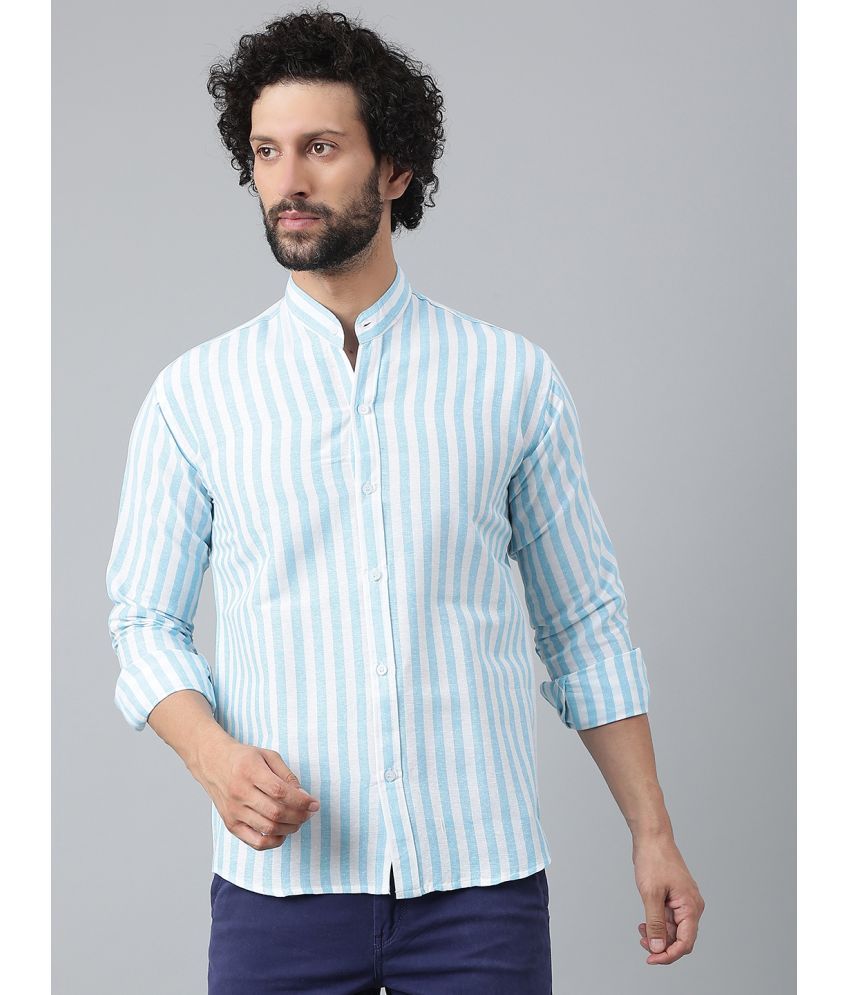     			RIAG - Blue Cotton Blend Regular Fit Men's Casual Shirt ( Pack of 1 )