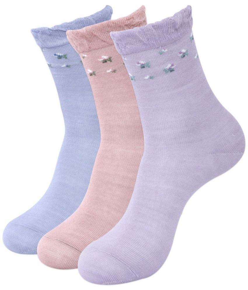     			Balenzia - Multicolor Woollen Women's Leg Warmer ( Pack of 3 )