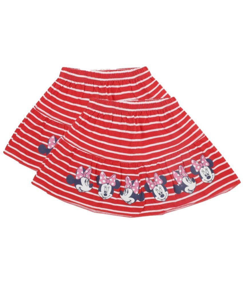     			Bodycare - Red Cotton Baby Girl Skirt ( Pack of 2 )