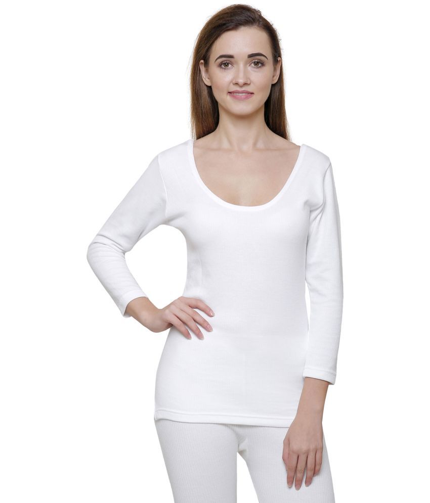     			DYCA Woollen Thermal Tops - Off White Pack of 1