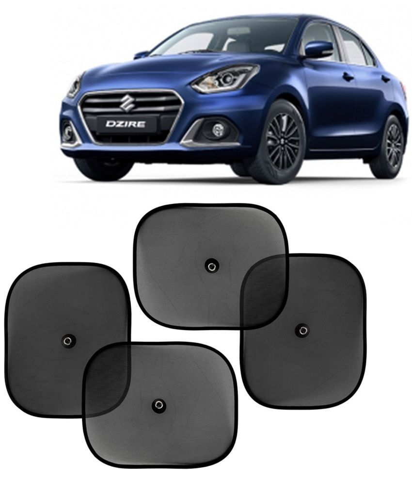     			Kingsway Car Curtain Sticky Sun Shade Universal Use for Maruti Suzuki Swift Dzire, 2020 Onwards Model, Color : Black, Mesh, Pack of 4 Piece Car Sun Shades Blinds Cover