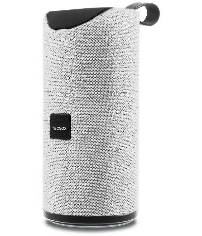     			Tecsox Stone Speaker 5 W Bluetooth Speaker Bluetooth v5.0 with USB,SD card Slot,Aux,3D Bass Playback Time 4 hrs White