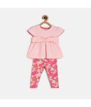 MINI KLUB Pack of 1 Baby Girls Cotton Top & Trouser ( Pink )