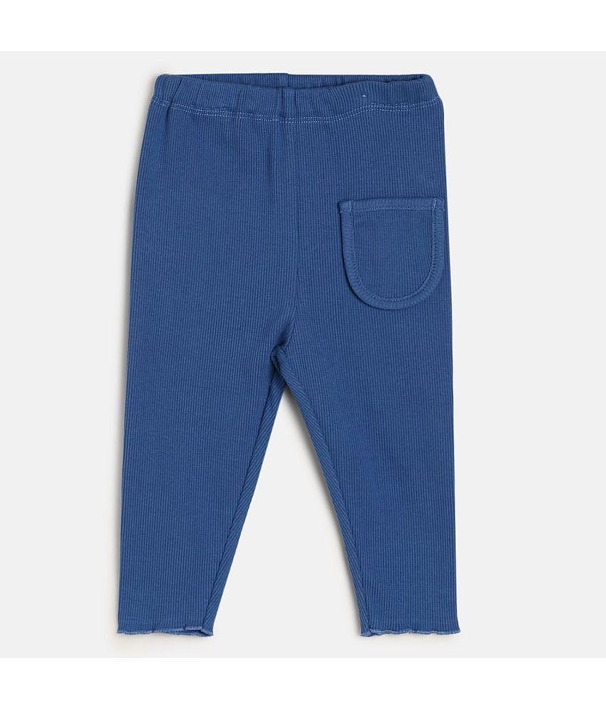 Buy Online Miniklub Retail Private Limited MINI KLUB - Blue Cotton Legging For Baby Girl ( Pack of 1 ) - None