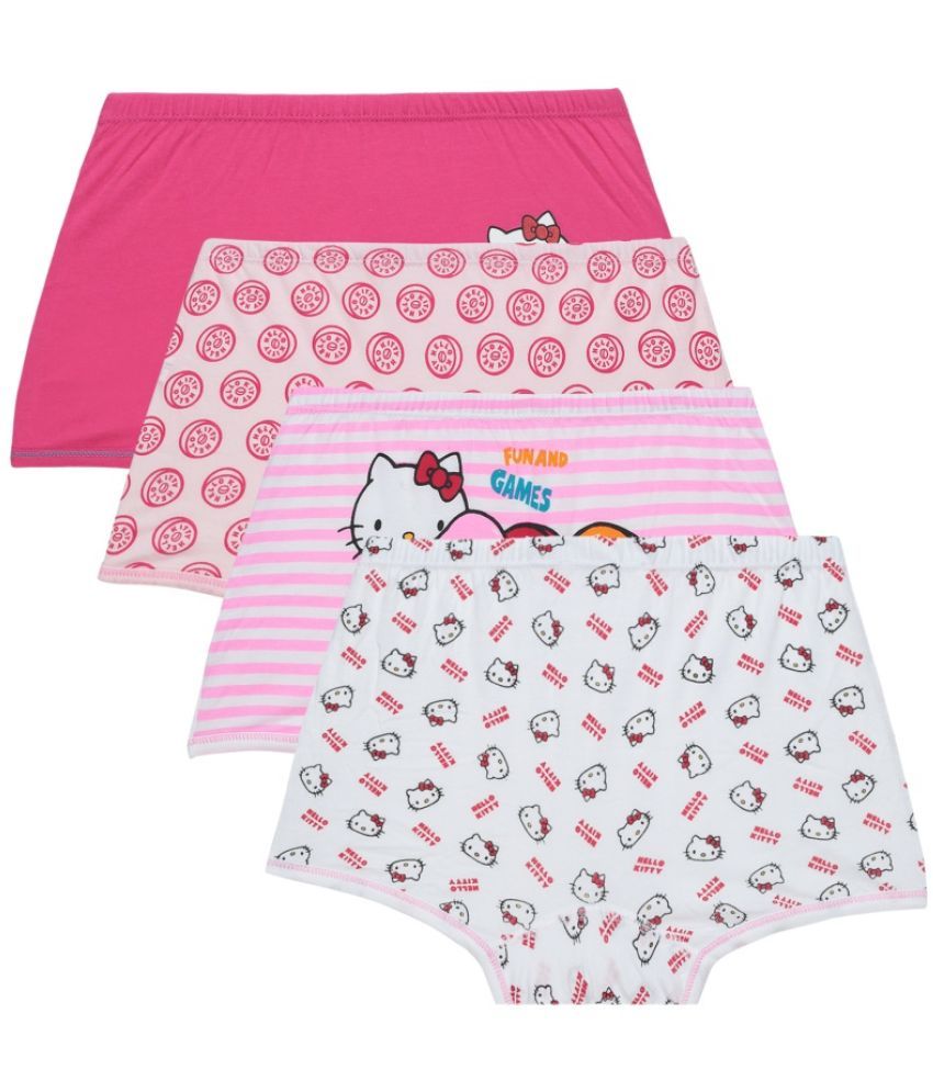     			Bodycare - Multi Cotton Girls Cycling Shorts ( Pack of 4 )