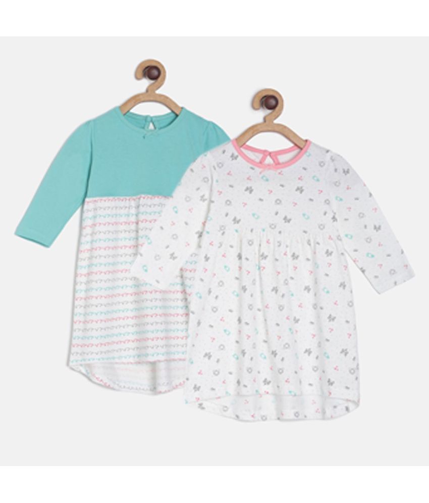     			MINI KLUB - Multi Cotton Baby Girl Dress ( Pack of 1 )